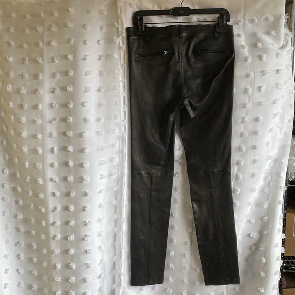 NWT VINCE black leather pants. (Real Leather) - Picture 4 of 9